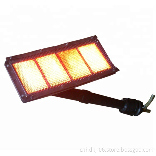 Gas saved industrial infrared gas burner for green tea drying